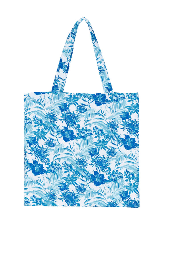 VILEBREQUIN Uniex Linen Beach Bag Tahiti Flowers