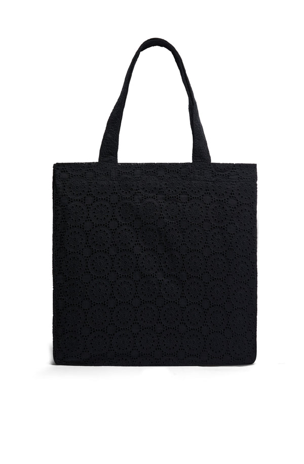 VILEBREQUIN Unisex Cotton Tote Bag Broderies Anglaises