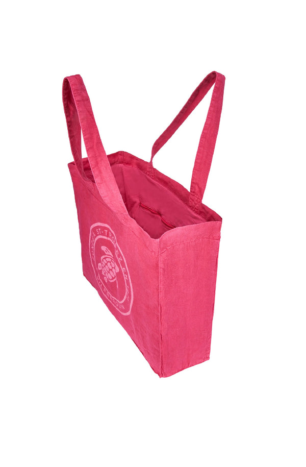 VILEBREQUIN Unisex Linen Tote Bag Turtle