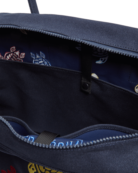 VILEBREQUIN Unisex Bowling Canvas Bag Multicolor Turtles Dance