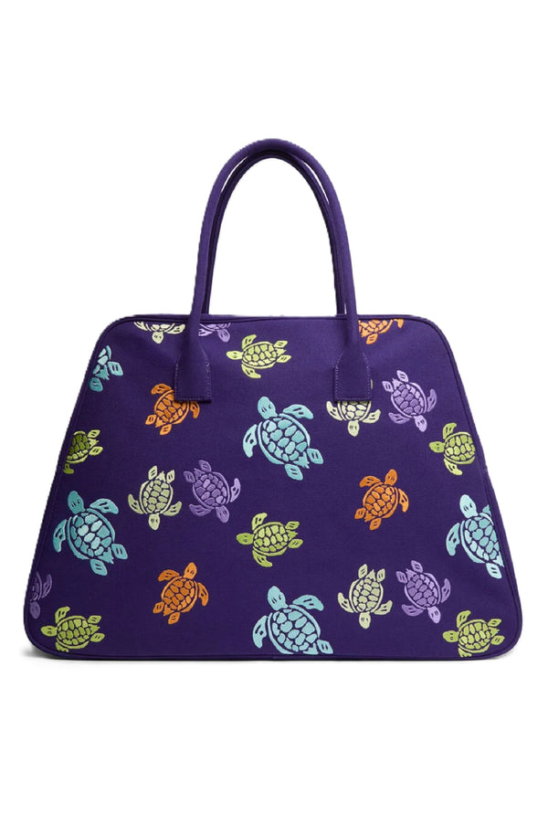 VILEBREQUIN Unisex Bowling Canvas Bag Multicolor Turtles Dance