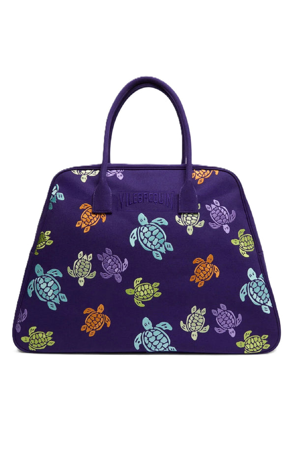 VILEBREQUIN Unisex Bowling Canvas Bag Multicolor Turtles Dance