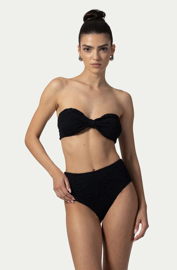 PARAMIDONNA Women Betty Black Bandeau Bikini