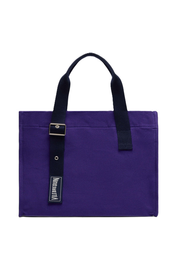 VILEBREQUIN Unisex Small Cotton Beach Bag Solid