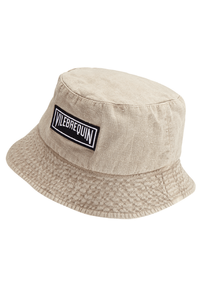 VILEBREQUIN Unisex Linen Bucket Hat Solid
