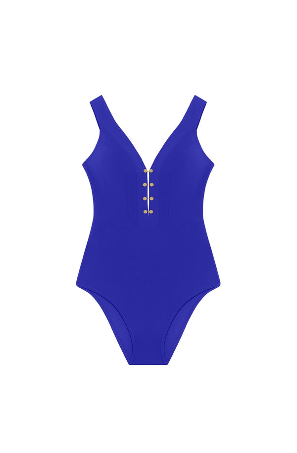 PAIN de SUCRE Women Bonnie Blueberry Jeweled One-Piece Swimsuit