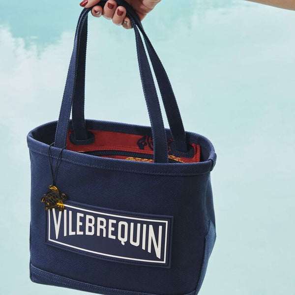 VILEBREQUIN Canvas Marine Unisex Beach Bag