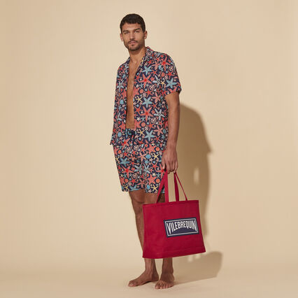 VILEBREQUIN Big Canvas Marine Unisex Beach Bag
