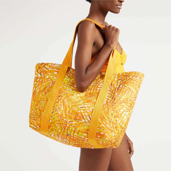 VILEBREQUIN Unisex Neoprene Large Beach Bag Palm Leaves