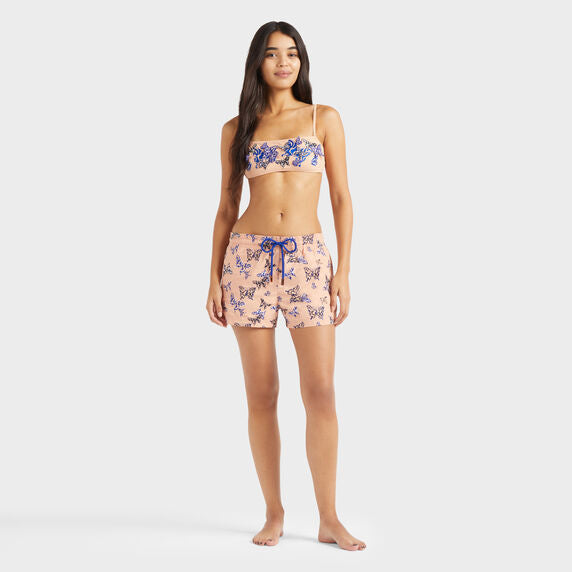 VILEBREQUIN Women Swim Shorts Embroidered Disco Butterfly