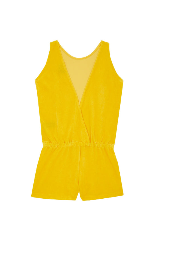 VILEBREQUIN Girls Sleeveless Cotton Playsuit Solid