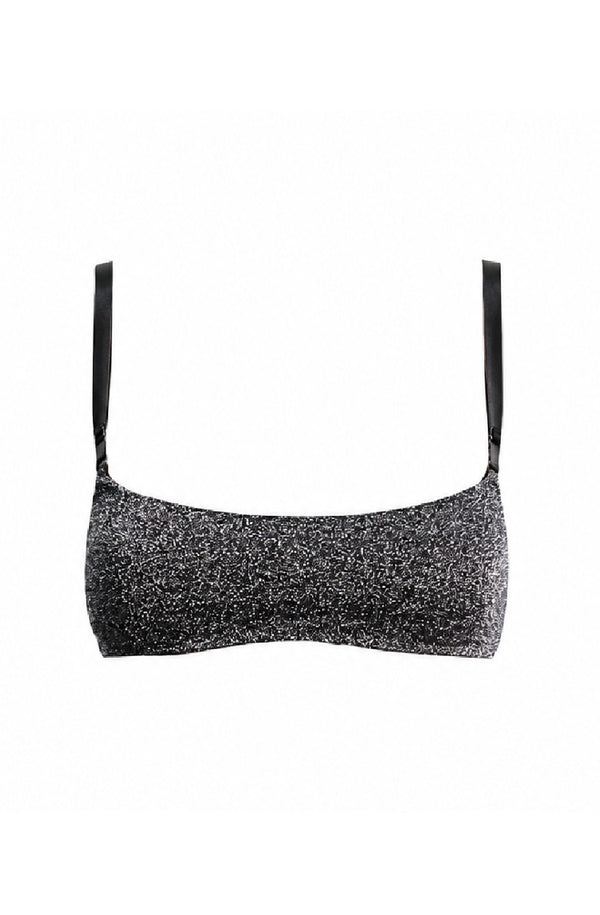KENDALL & KYLIE Women Glittering Bandeau Bikini Top