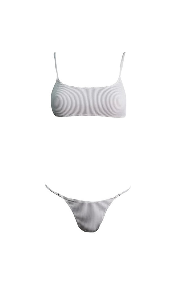 KENDALL AND KYLIE Women Bay Triangle Rib Bikini Bottom