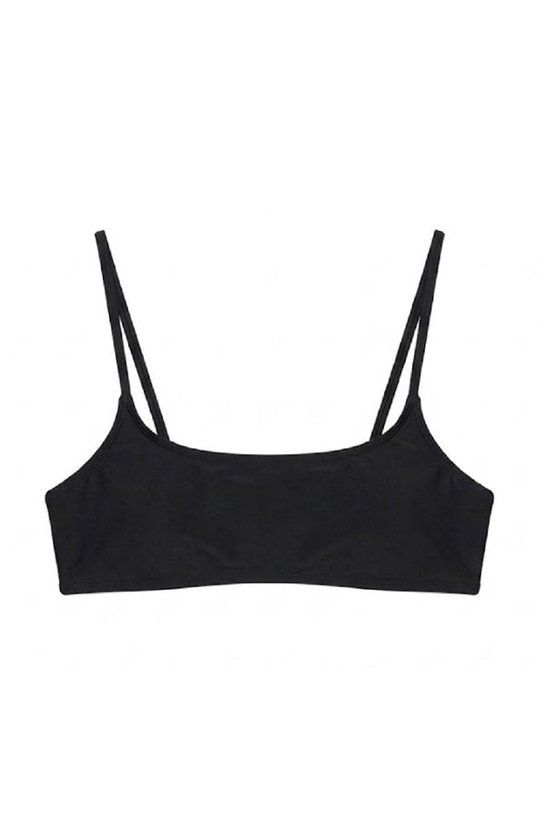 KENDALL & KYLIE Women Black Bandeau Strap Bikini Top