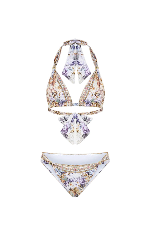 CAMILLA Women Soft Tie Bikini With Trim - Palazzo Play Date
