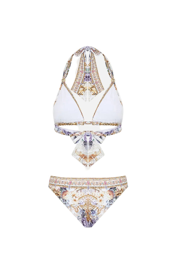 CAMILLA Women Soft Tie Bikini With Trim - Palazzo Play Date