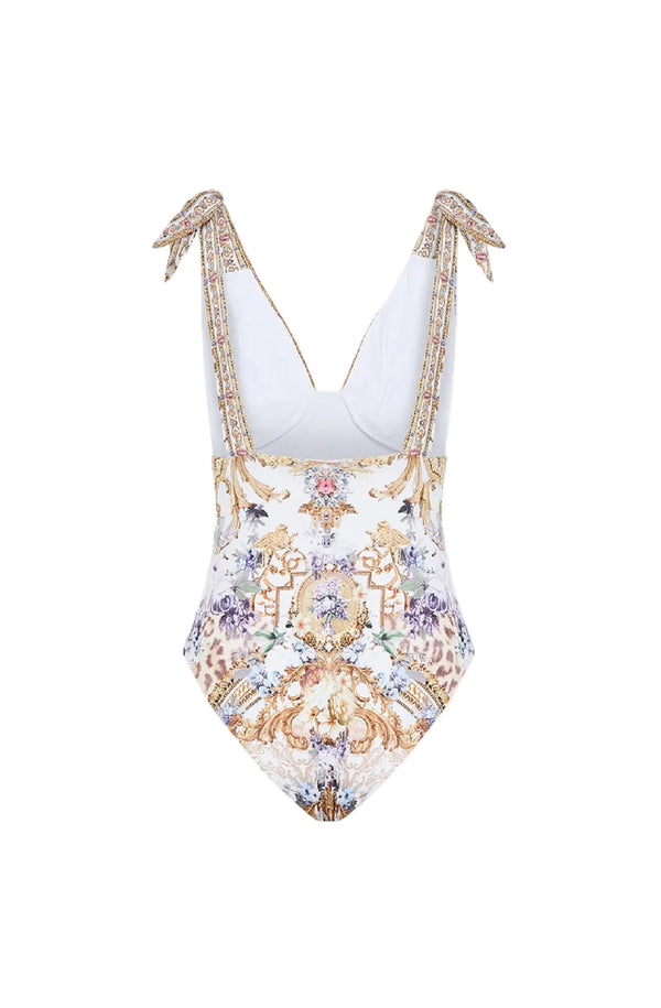 CAMILLA Women Ruched Tri-Tie Shoulder One Piece - Palazzo Play Date