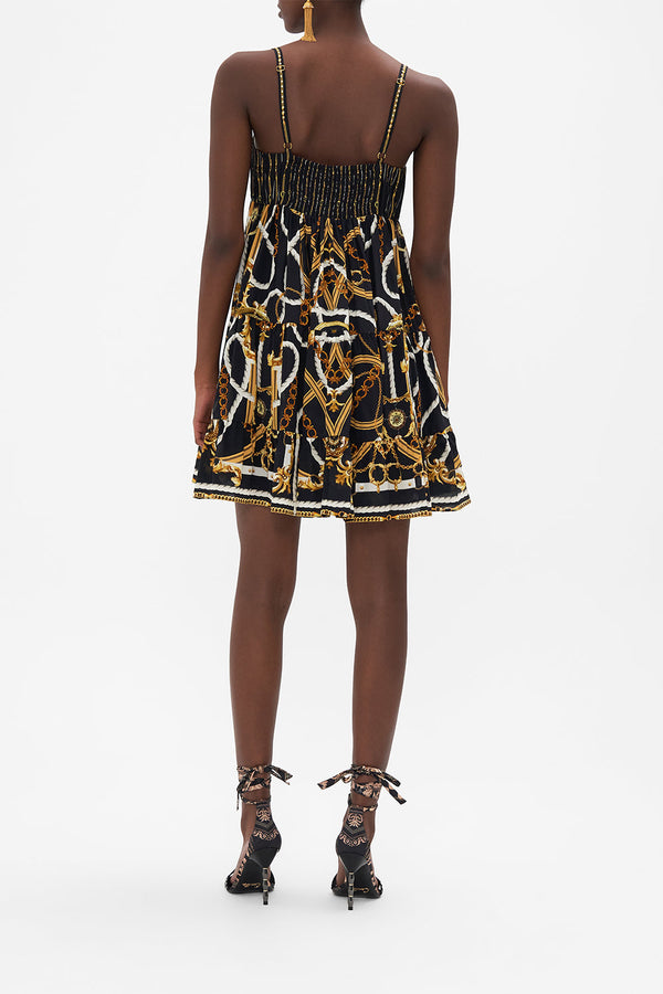 CAMILLA Women Gathered Bust Tiered Mini Dress - Coast To Coast