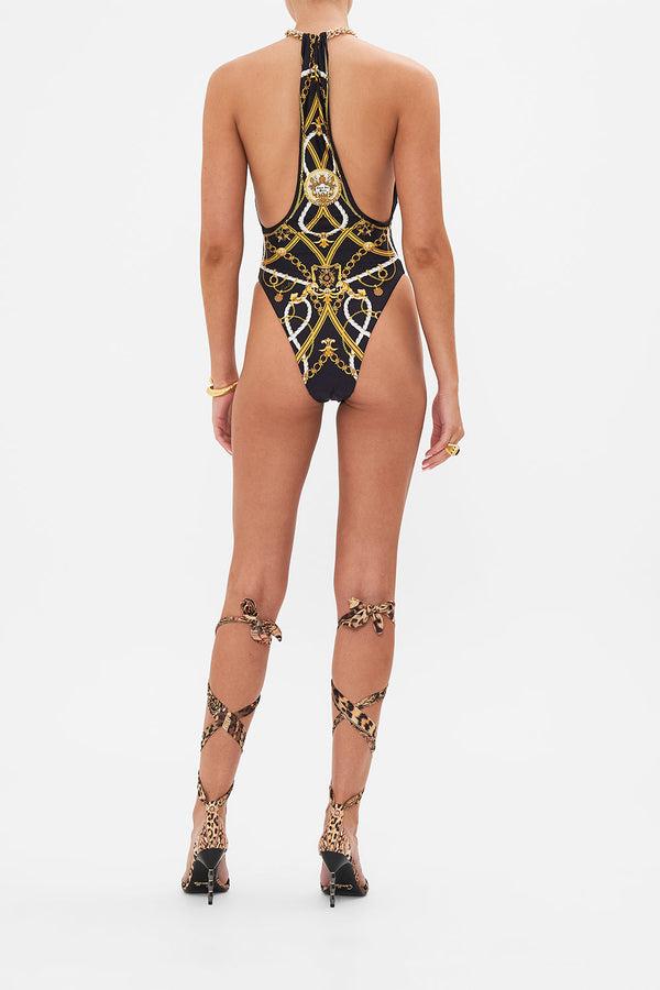 CAMILLA Women Chain Neck Plunge One Piece - Coast To Coast
