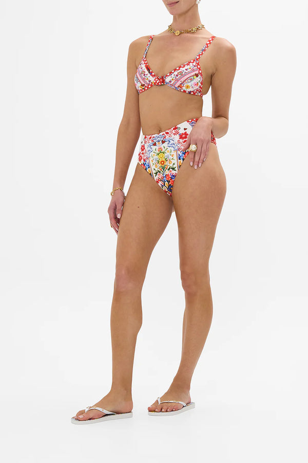 CAMILLA Women Ruched Side Pant Bikini - Faith, Luck & Justice