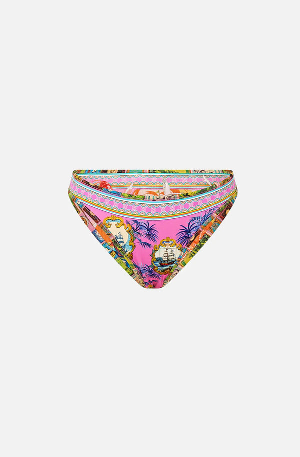 CAMILLA Women Bind Edge Reversible Panty Bikini Bottom - Salty Splendour