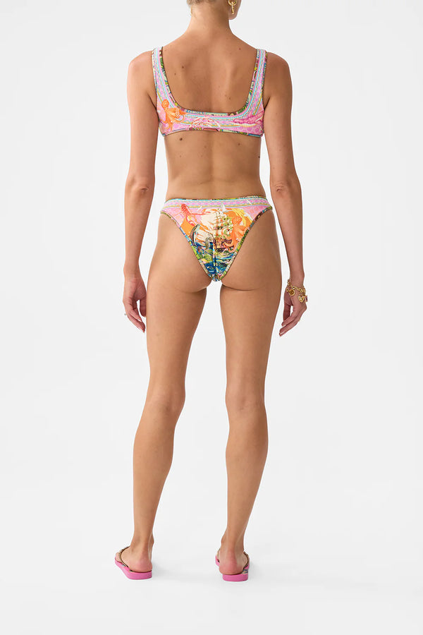 CAMILLA Women Bind Edge Reversible Panty Bikini Bottom - Salty Splendour