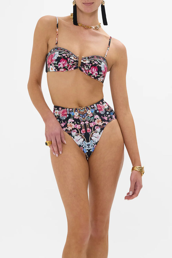 CAMILLA Women Bandeau with U Ring Front Bikini - Midnight in Monserrate