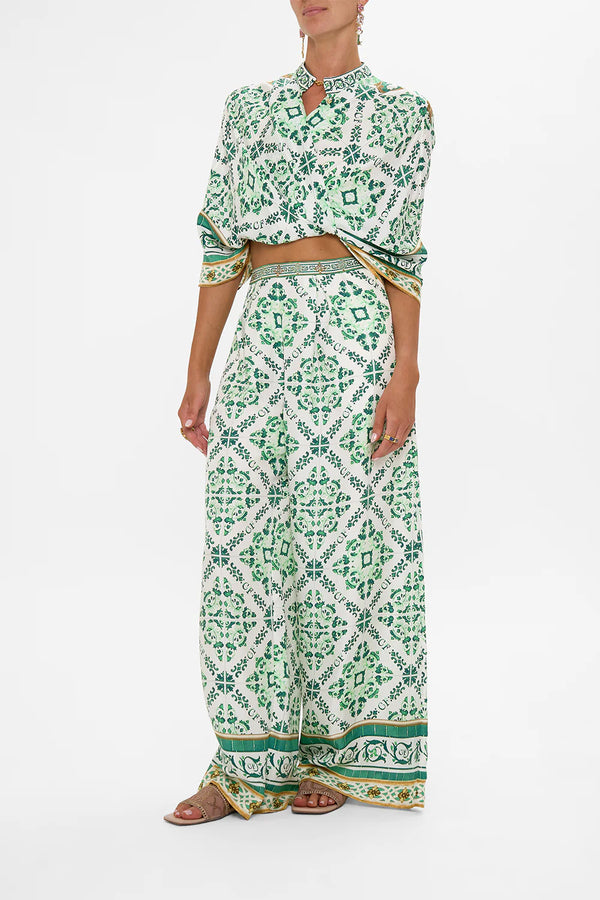 CAMILLA Women Tuck Front Pant - Corridor Of Calm