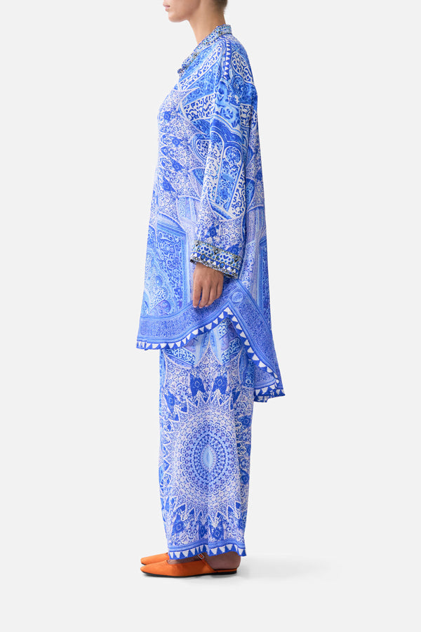 CAMILLA Women Relaxed High Low Shirt Dress - The Bosphorous