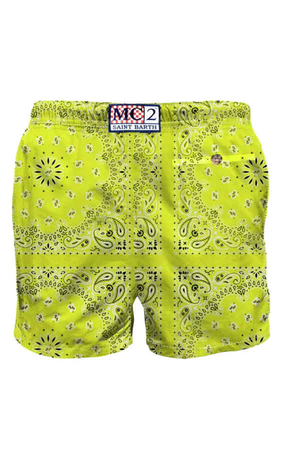 MC2 SAINT BARTH Men Swim Shorts Caprese Bandana Round
