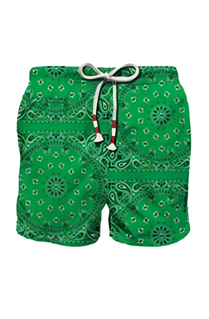 MC2 SAINT BARTH Men Swim Shorts Caprese Bandana Round