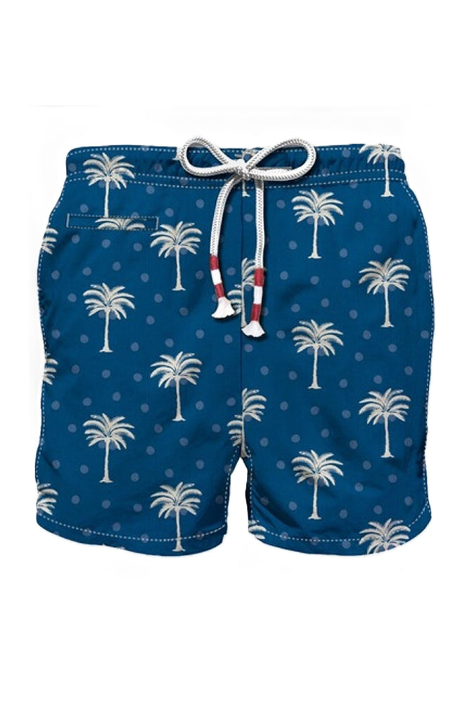 MC2 SAINT BARTH Men Swim Shorts Caprese Palm Tree