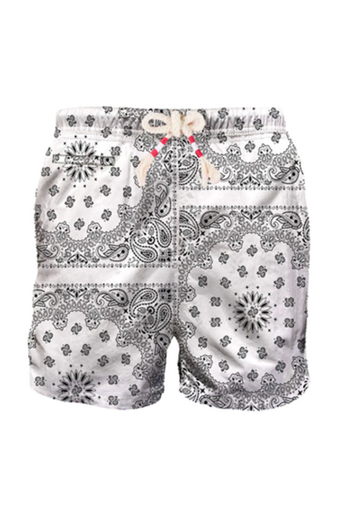 MC2 SAINT BARTH Men Swim Shorts Caprese Bandana Round