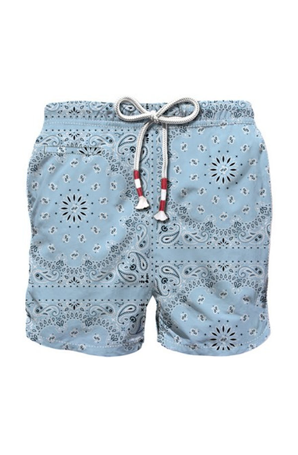MC2 SAINT BARTH Men Swim Shorts Caprese Bandanna Round
