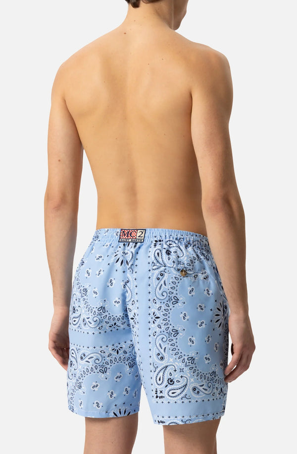 MC2 SAINT BARTH Men Swim Shorts Caprese Bandanna Round
