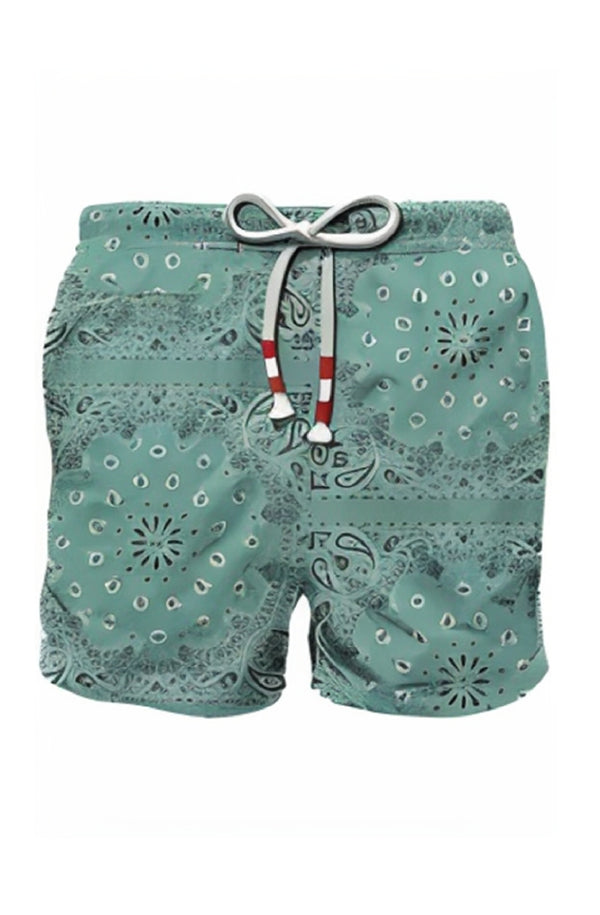 MC2 SAINT BARTH Men Swim Shorts Caprese Bandanna Round