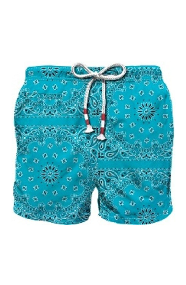 MC2 SAINT BARTH Men Swim Shorts Caprese Bandanna Round