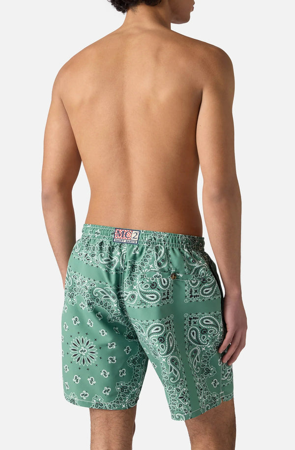 MC2 SAINT BARTH Men Swim Shorts Caprese Bandanna Round