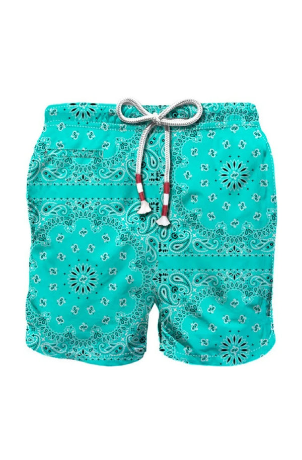 MC2 SAINT BARTH Men Swim Shorts Caprese Bandanna Round