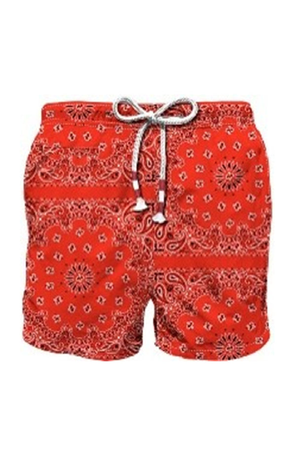 MC2 SAINT BARTH Men Swim Shorts Caprese Bandanna Round