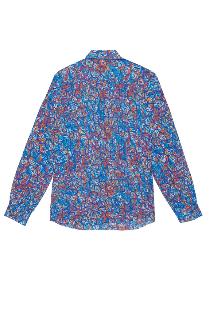 VILEBREQUIN Unisex Cotton Voile Lightweight Shirt Carapaces Multicolored