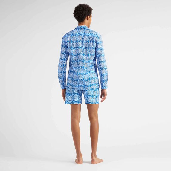 VILEBREQUIN Unisex Voile Lightweight Shirt Tribal Turtles