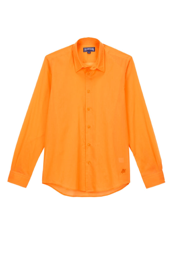 VILEBREQUIN Unisex Cotton Voile Lightweight Shirt Solid