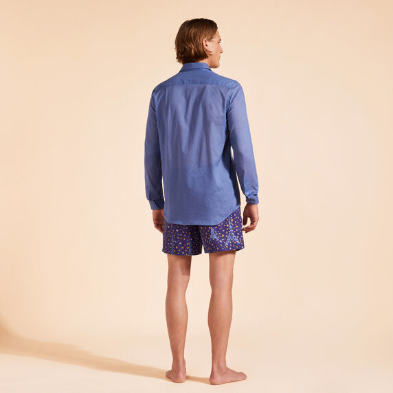 VILEBREQUIN Unisex Cotton Voile Lightweight Shirt Solid