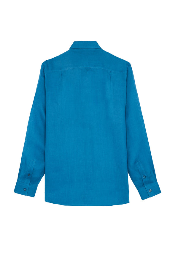 VILEBREQUIN Men Cotton Voile Lightweight Shirt Solid
