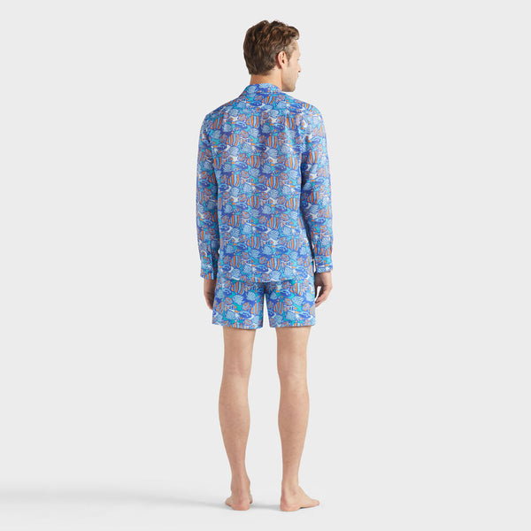 VILEBREQUIN Men Ramie Shirts Fishy Vibes