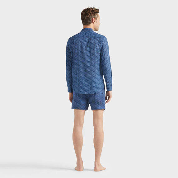 VILEBREQUIN Unisex Organic Cotton Voile Shirt Fish Net