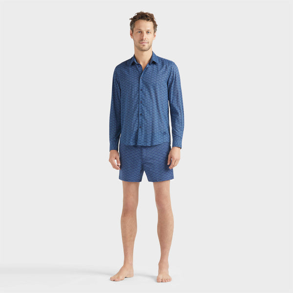 VILEBREQUIN Unisex Organic Cotton Voile Shirt Fish Net