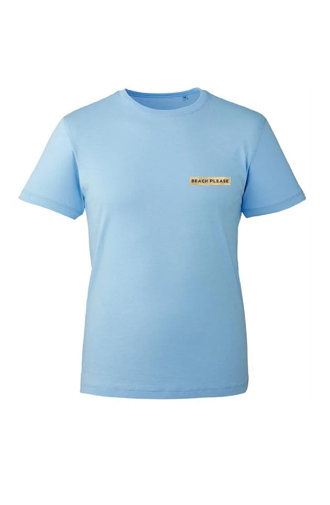 DUBAI BEACH BOYS Men Cotton T-Shirt Beach Please - Tape Embroidery