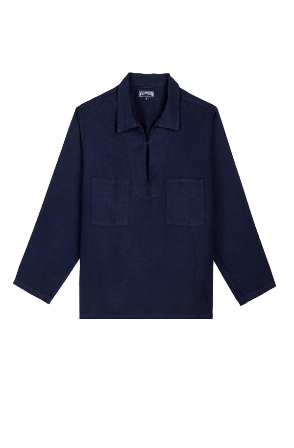 VILEBREQUIN Men Linen Vareuse Solid